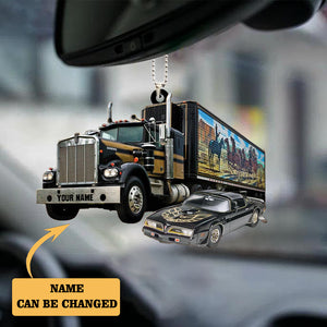 Personalized Trucker And Car Ornament