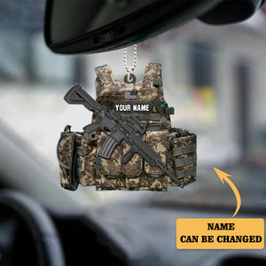 Soldier- Veteran – Custom Shaped Ornament