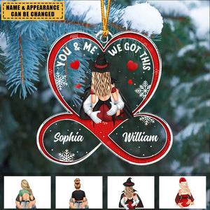 You & Me We Got This Couples - Personalized Infinity Shaped Acrylic Ornament