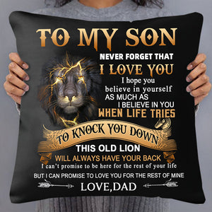 Never Forget I Love You Personalized Pillow