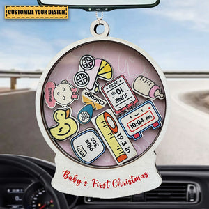 First souvenir for the baby - Personalized Car Ornament