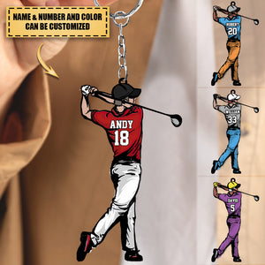 Personalized Golf Approach Shots Keychain For Golf Lovers