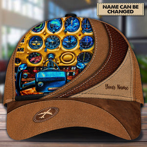 Custom Pilot Classic Cap, Custom Gift for Pilot