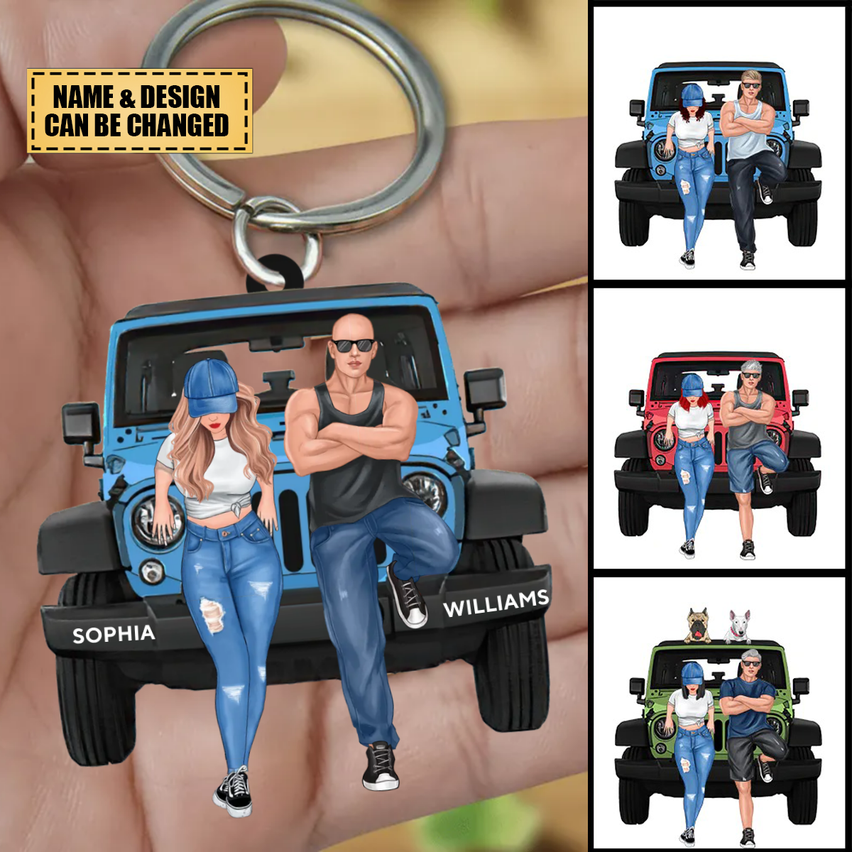 Personalized Off-Road Car Travel Keychain - Perfect Gift For Journey Lovers
