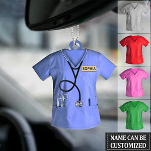 Personalized Nurse Scrubs - Gift for Nurse Ornament