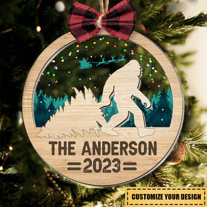 Bigfoot Custom Name Ornament - Personalized Ornament
