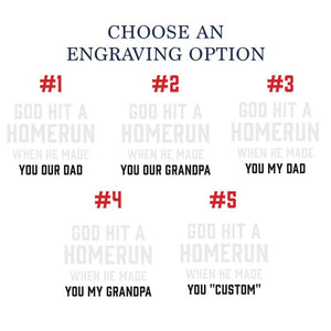 Personalized Father’s Day Baseball Heart Sign