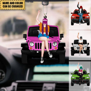 Personalized Off-road Girl Ornament - Gift For Off-road Lover