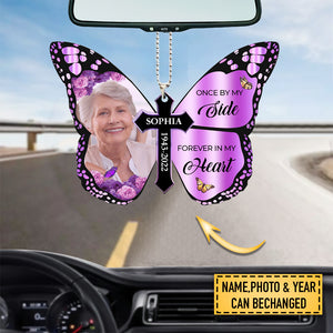 IN LOVING MEMORY GIFTS – GOD HAS YOU IN HIS ARMS PERSONALIZED CUSTOM BUTTERFLY ORNAMENT