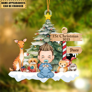 Baby's 1St Christmas - Personalized Christmas Ornament