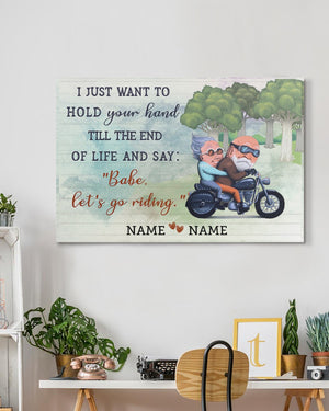 BABE - LET'S GO RIDING Horizontal Personalized Poster