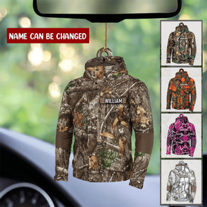 Personalized Camo Patterns Jacket Shaped Acrylic Ornament