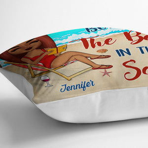 Some Girls Are Just Born - Gift For Beach Lovers - Personalized Custom Pillowcase