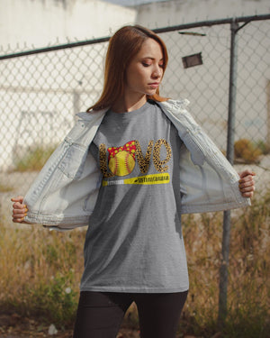 Love Softball Grandma Shirt Personalized T-shirt