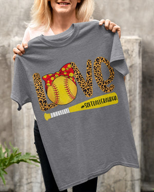 Love Softball Grandma Shirt Personalized T-shirt