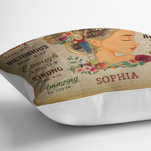 You Are Beautiful Victorious - Reading Gift - Personalized Custom Pillowcase