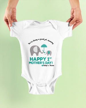 Happy 1st mother's day Baby Onesie