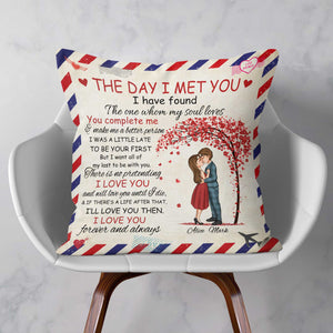 I Love You Till The End - Personalized Pillow - Anniversary Gift For Partner, Spouse, Husband, Wife, Boyfriend, Girlfriend