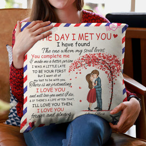 I Love You Till The End - Personalized Pillow - Anniversary Gift For Partner, Spouse, Husband, Wife, Boyfriend, Girlfriend