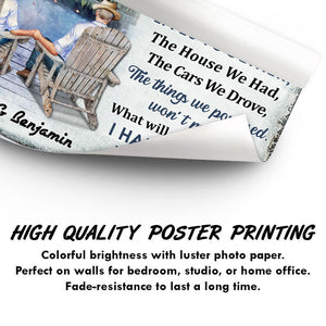 When We Get To The End Of Our Lives Together Husband Wife Family - Gift For Old Couples - Personalized Custom Poster