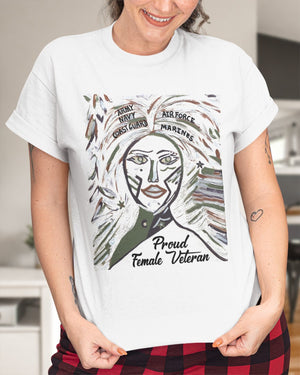 PROUD FEMALE VETERAN Personalized Classic T-Shirt