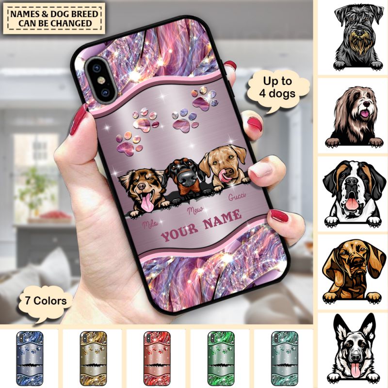 Personalized Dog Phone Case Multi Colors