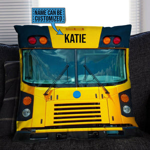 Personalized School Bus Head Customized Pillow