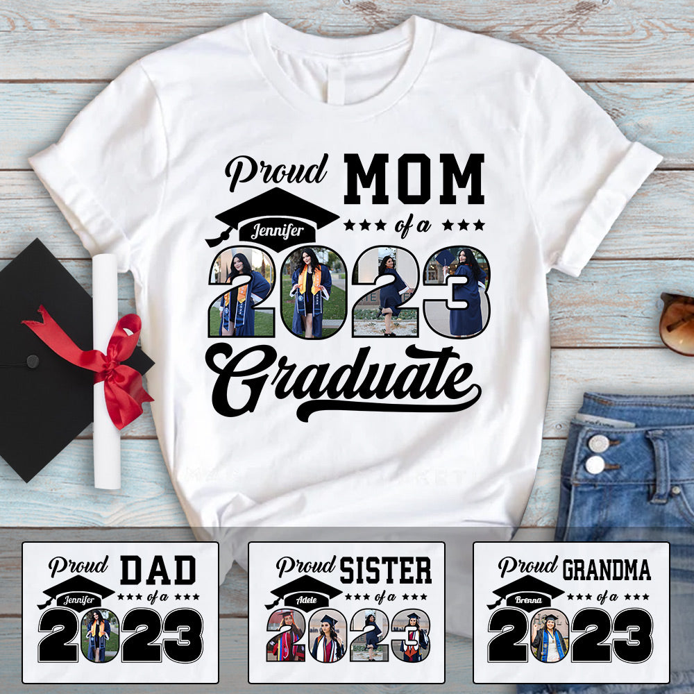 Personalized Graduation Class Of 2023 Shirts Proud Family Graduate Shirt