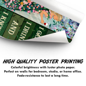 That's What I Do I Drink - Gift For Gardeners - Personalized Custom Poster