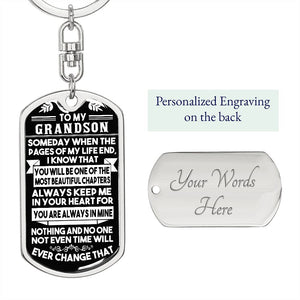 Gift for Grandson Keychain
