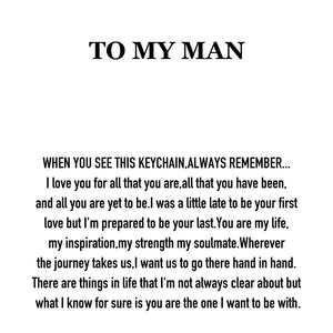 When You See This Keychain Always Remember-Personalized Keychain And Heart Keychain