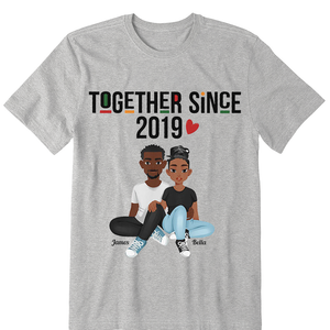 Together Since New Version - Personalized Matching Couple Shirts