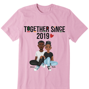 Together Since New Version - Personalized Matching Couple Shirts