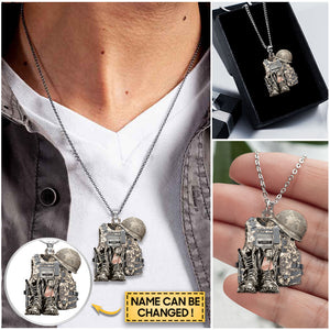 BOOTS & HAT - PERSONALIZED STAINLESS STEEL NECKLACE