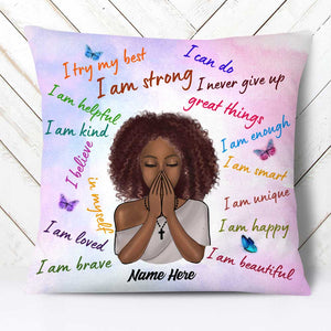 Personalized I Am BWA Pillowcase