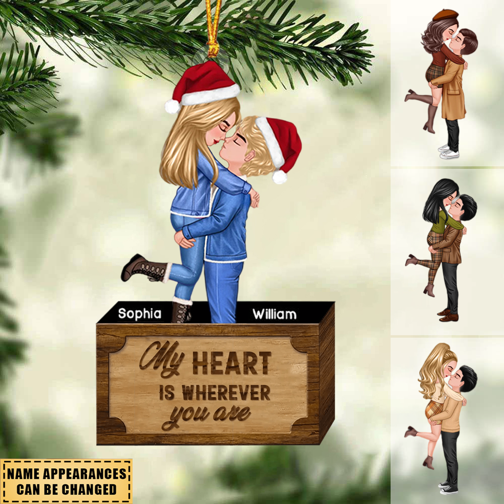 For The Best Partner Personalized Couple Ornament