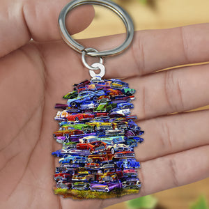 Fabulous 50s Junkpile SHAPED KEYCHAIN