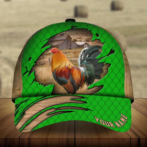 Premium Cracked Rooster Hats 3D Multicolored Personalized | Upriamy