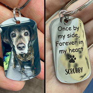 Don't Cry For Me I'm OK!! - Upload Image Pet Memorial - Personalized Keychain