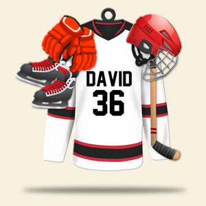 Hockey Essentials - Personalized Christmas Ornament