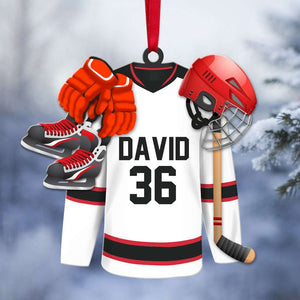 Hockey Essentials - Personalized Christmas Ornament