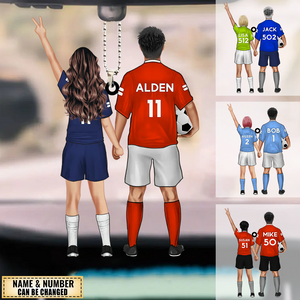 Personalized Football Couple Ornament