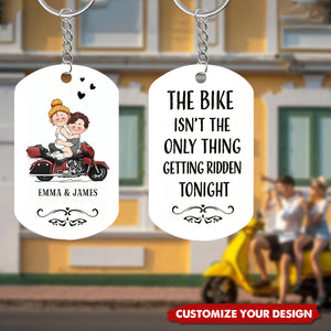 I Will Ride You - Personalized Couple Stainless Steel Keychain