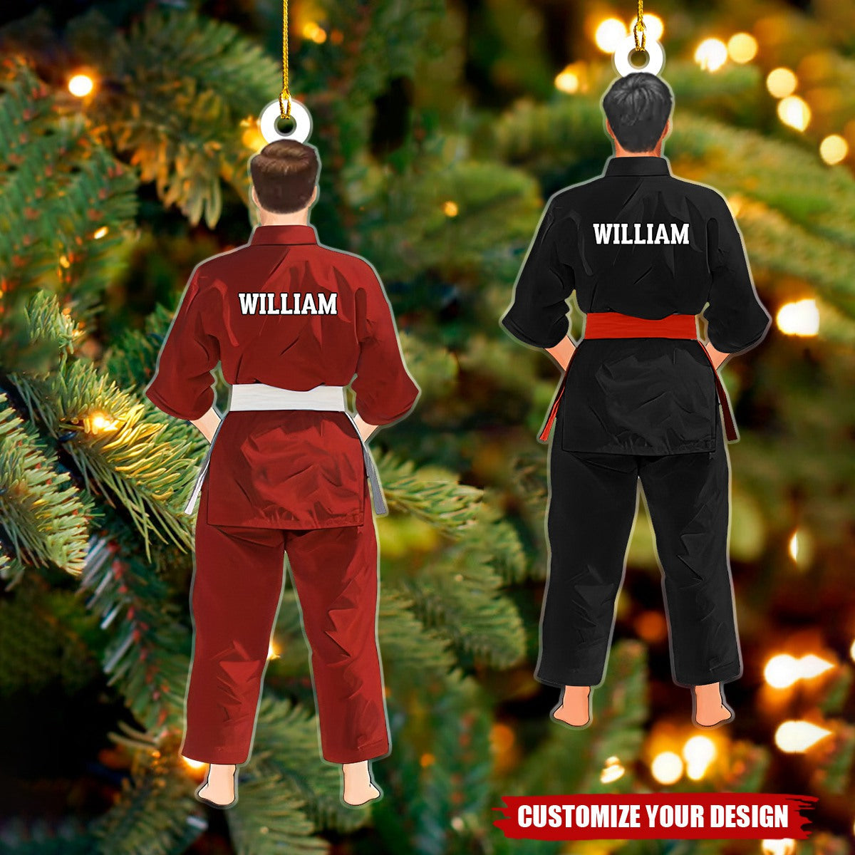 Personalized Ornament - Gift For Martial Arts Karate Jiu Jitsu Judo Lovers