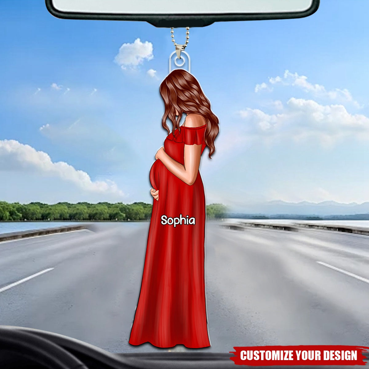 Custom Gift For Expecting Moms - Personalized Acrylic Ornament