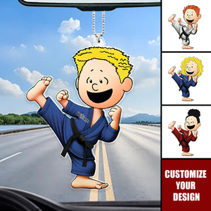 Personalized Gifts For Karate Lover Car Ornament