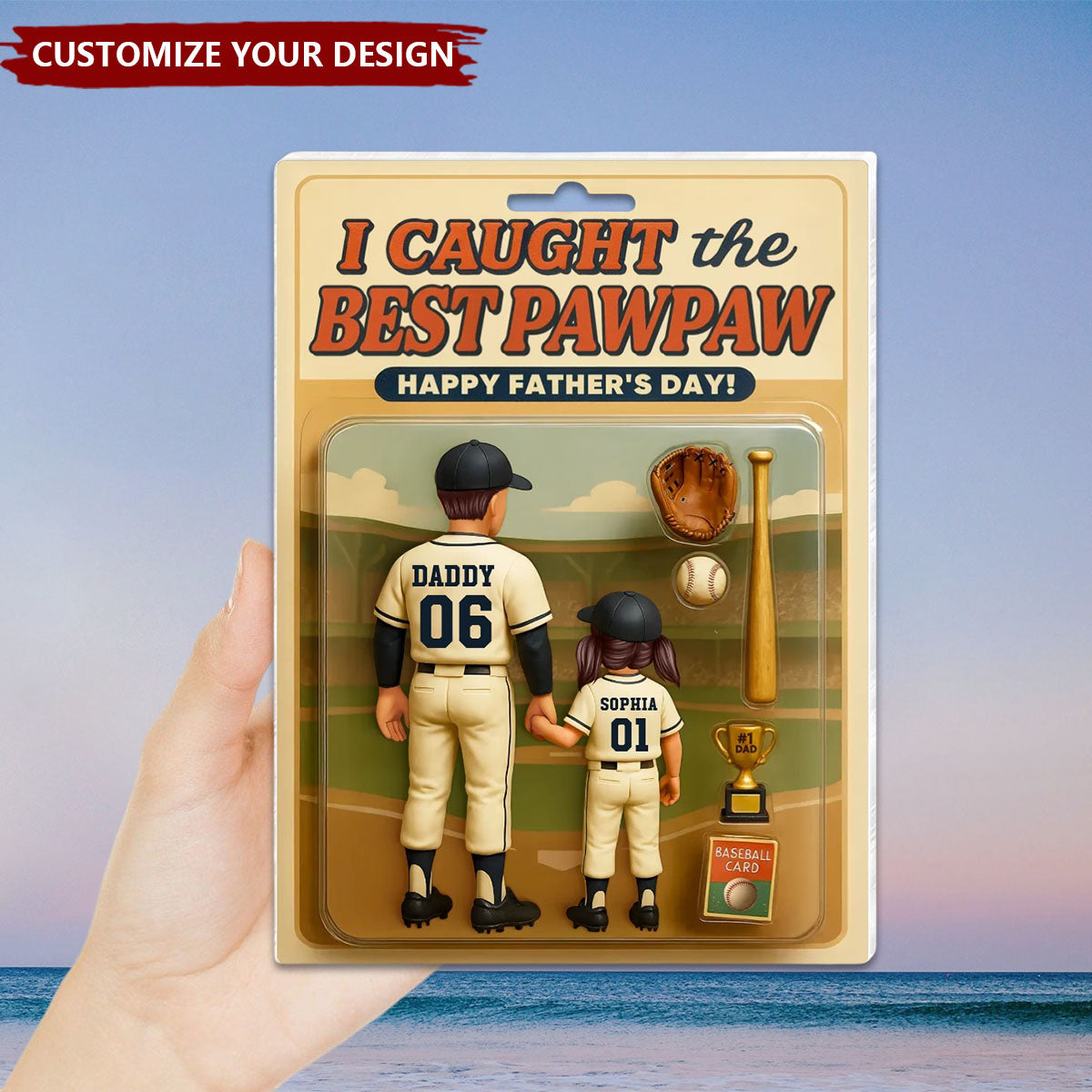 We Caught The Best Dad Baseball Personalized Acrylic Plaque