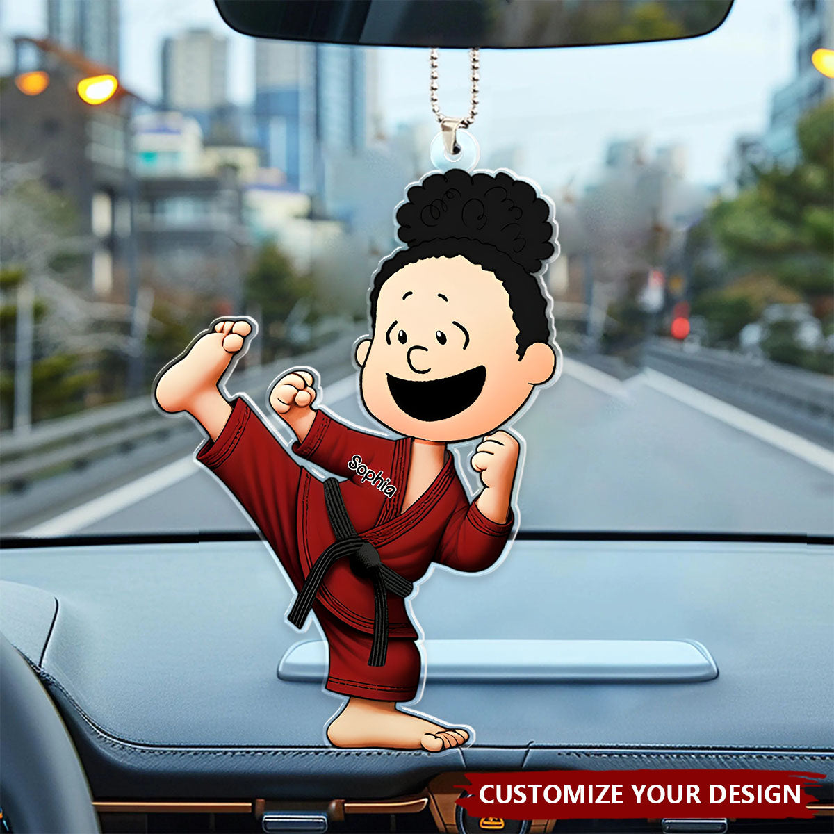 Personalized Gifts For Karate Lover Car Ornament