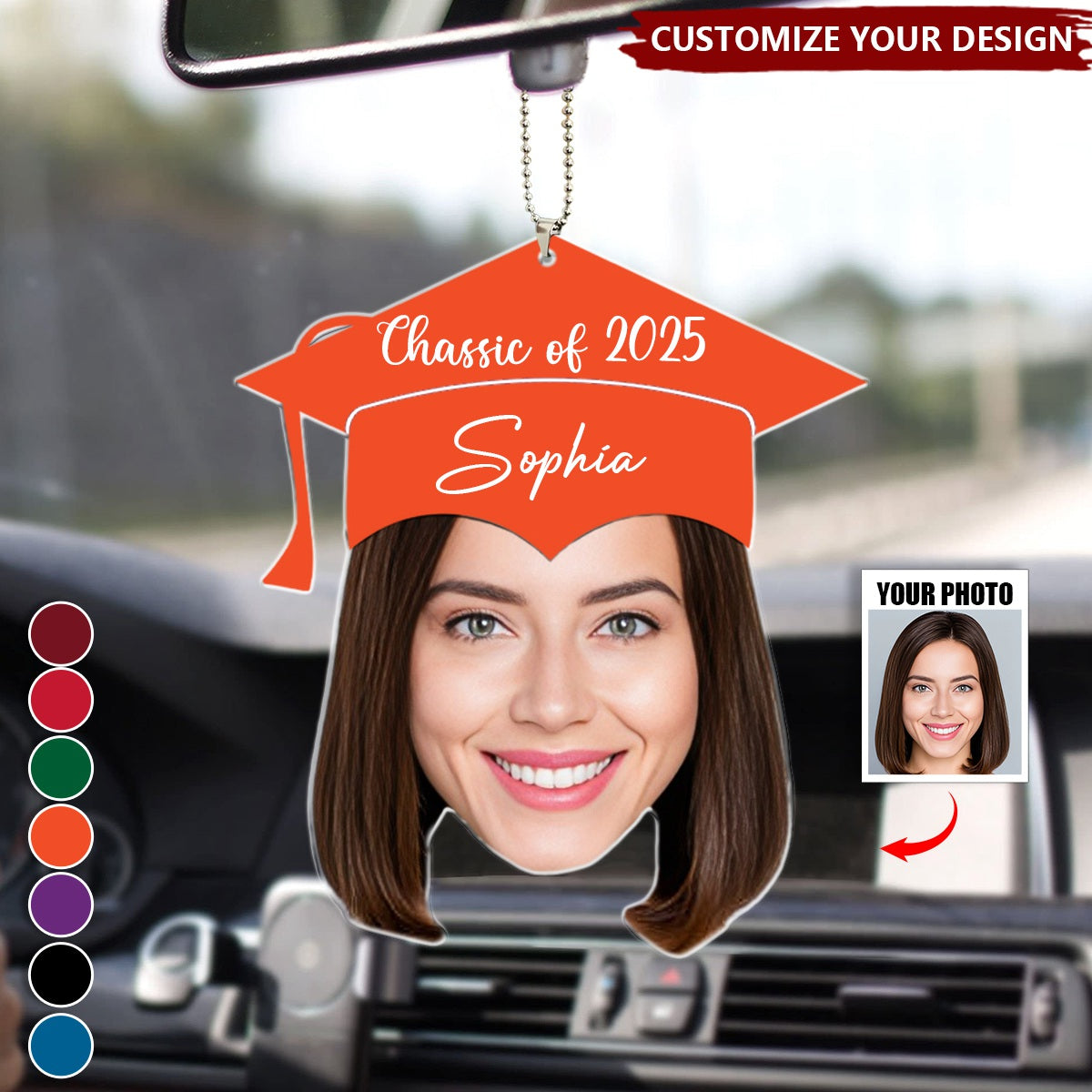 Graduation Hat - Personalized Acrylic Ornament