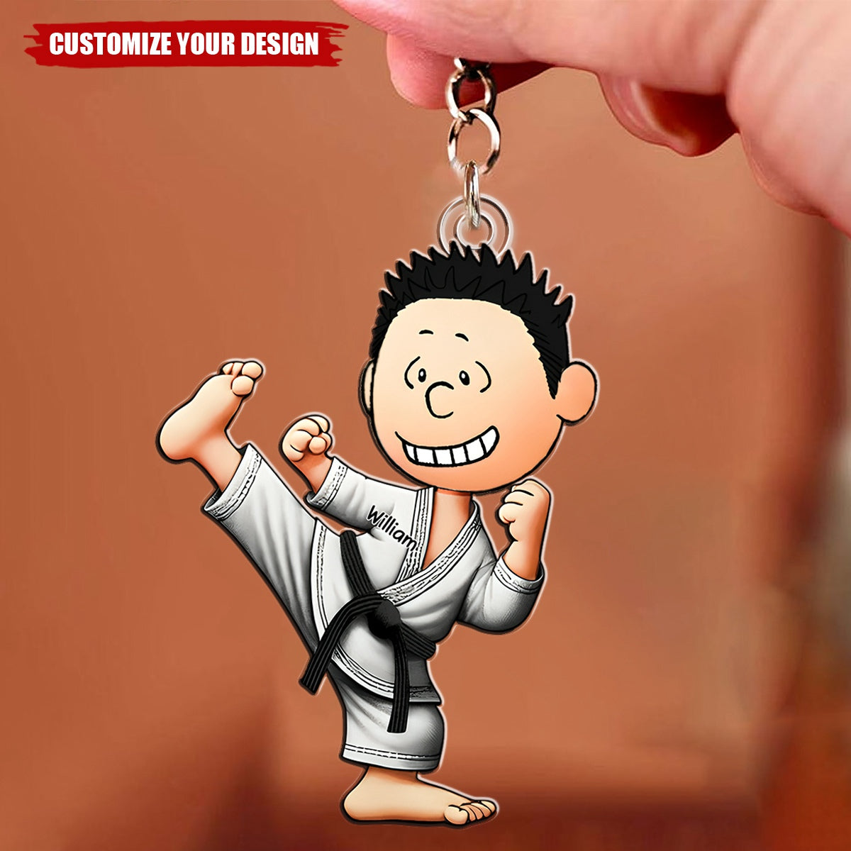 Personalized Gifts For Karate Lover Keychain
